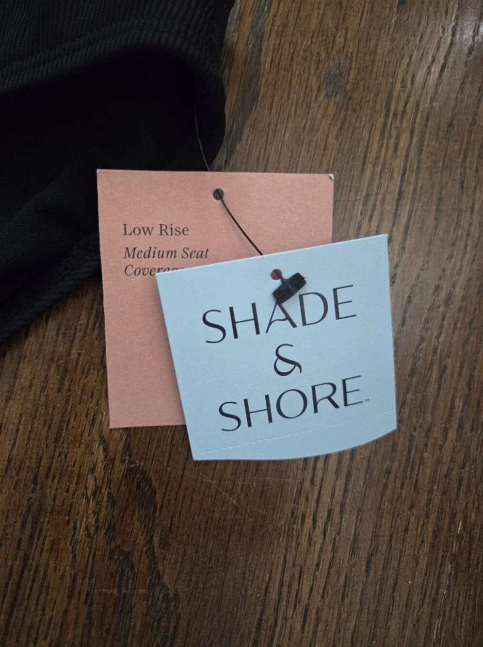 New Shade & Shore Womens XS 0-2 Black Bikini Swim Bottoms